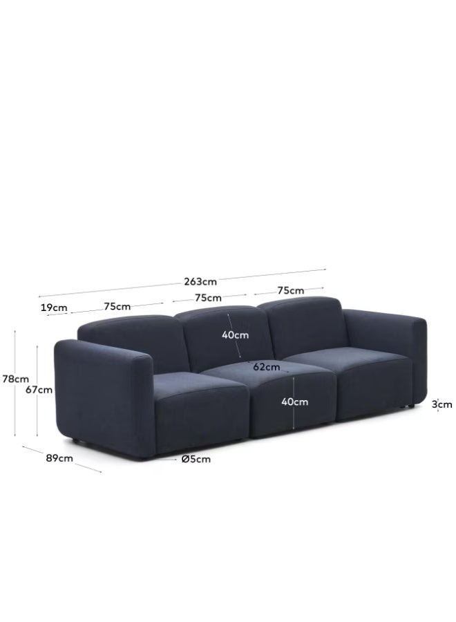 BIG dark blue sofa - Image 2